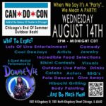 <span class="title">＜参加取りやめ＞ Can Do Con – Chicago’s End Of Summer Outdoor Bash! （2024.8.14）</span>